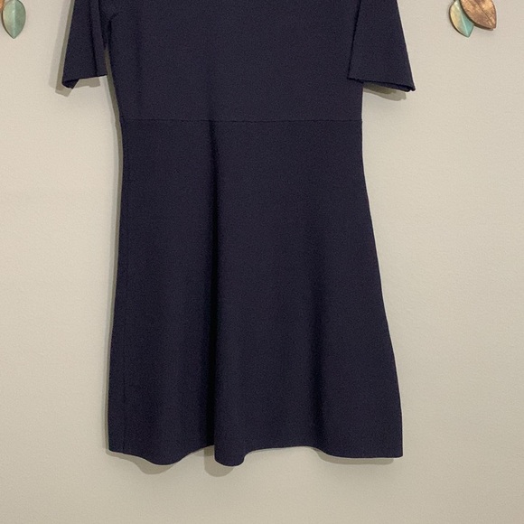Ann Taylor Navy Blue Knit Dress Size Medium - Picture 6 of 7